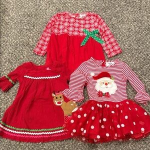 Festive Red Holiday Dresses for Kids 2t